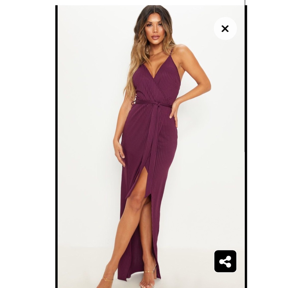 Plum maxi dress